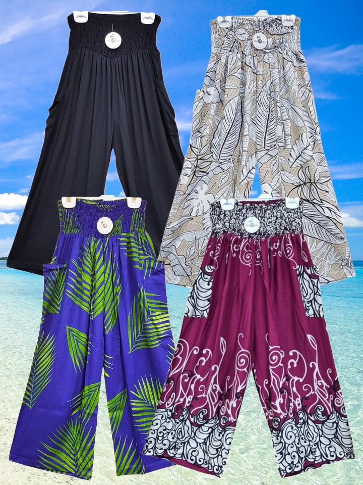SLIDE1 RAYON PRINT PANTS